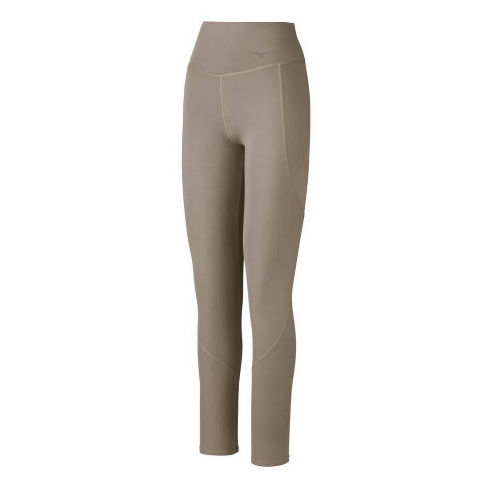 Leggings Mizuno Full Length Instinct - Mulher - Caqui - LUTIN0125